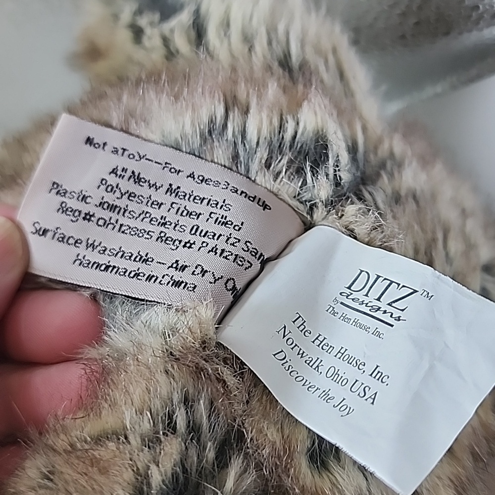 Ditz Design Brown And Cream Rabbit - Picture 12 of 14